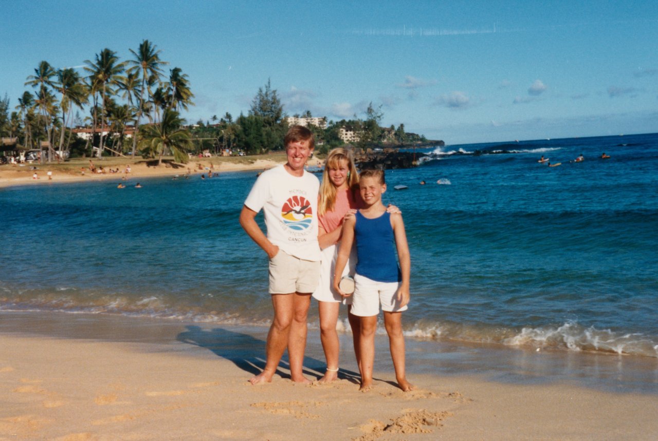 Adrian-Jen-Dave in Hawaii Aug 1988